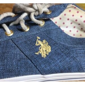 Ralph Lauren Us Polo Women's Blue Size 12 M Sneakers Preppy Classic Beach Fun!